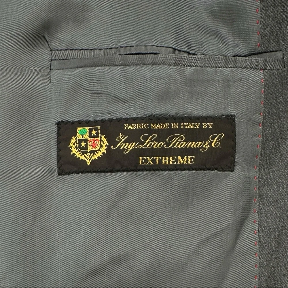 SAMUELSOHN Loro Piana Wool Super 120s Gray Classic Blazer Suit Jacket sz 54